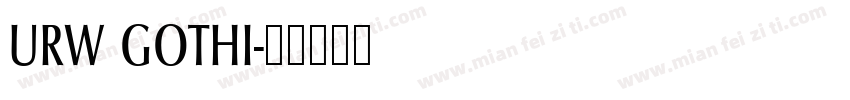 URW GOTHI字体转换